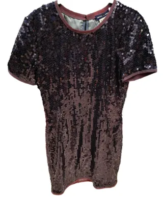 Vestito Emporio Armani paillettes viola