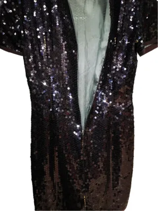 Vestito Emporio Armani paillettes viola