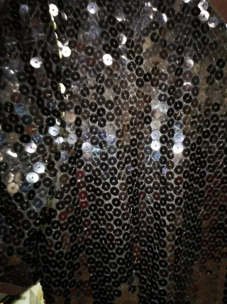 Vestito Emporio Armani paillettes viola