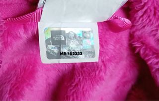 the north face pile zip girls size 10-12y pink