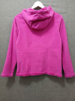 the north face pile zip girls size 10-12y pink