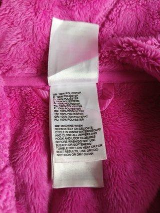 the north face pile zip girls size 10-12y pink