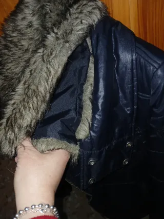 Abrigo Diesel Mujer Negro/Azul