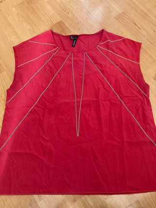 Blusa Mango Talla L Roja