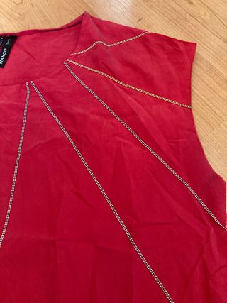 Blusa Mango Talla L Roja