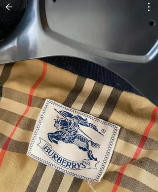 Parka Burberrys azul marino original