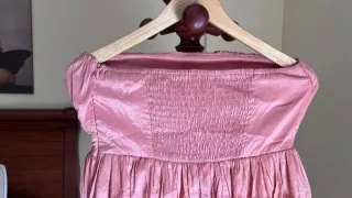 Vestido strapless rosa as by strena Talla M