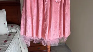 Vestido strapless rosa as by strena Talla M