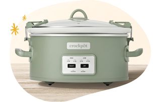 Crock\-Pot olla de cocción lenta digital con recipiente apto para el horno \| 7,5 l \(más de 10 personas\) \| Apta para lavavajillas \| Acero inoxidable [CSC063X\]