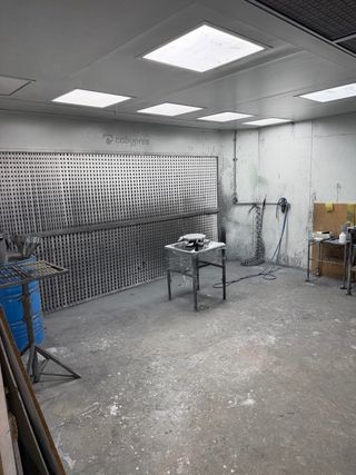 Cabina pintura industrial y horno diésel