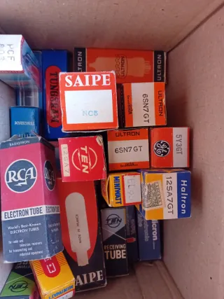 Lote Válvulas Radio: RCA, Telefunken, Tungsram