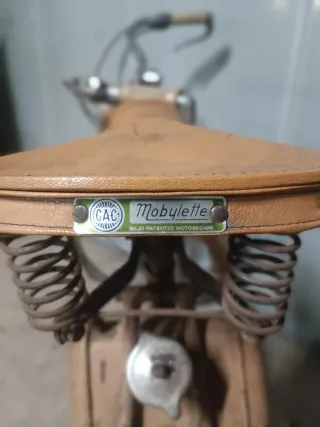 Mobylette AV31 Bici-moto Beige/Marrón