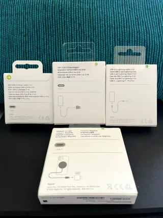 Lote Apple Cargador COMPLETO