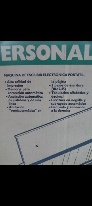 MAQUINA ELECTRONICA OLIVETTI CARTUCHO A ESTRENAR