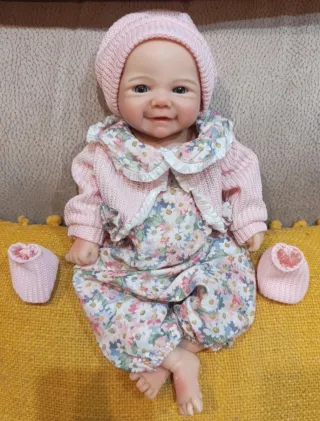 Bebé Reborn Silicona Niña + Accesorios