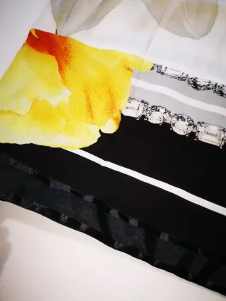 Roberto Cavalli Vestito Floreale Giallo