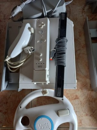 Consola Nintendo Wii Completa Blanca y negra