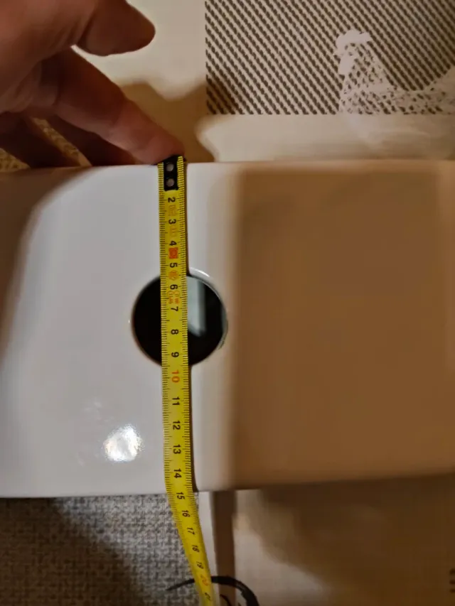 Tapa Cisterna Porcelana Blanca 32x15cm