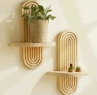 Set Decorazione Parete e Appendiabiti per Piante