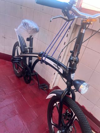 Bicicleta Plegable Negra