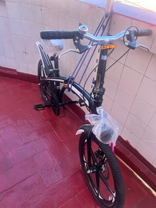 Bicicleta Plegable Negra