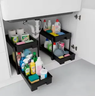 Organizzatore sotto lavandino a 2 livelli NUOVO