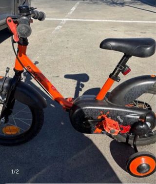 Bicicleta infantil B'Twin naranja