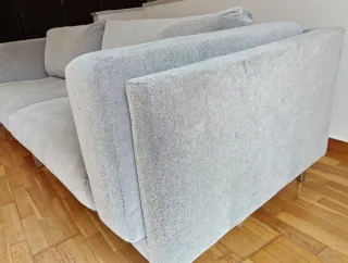 Sofá 3 pzas Nockeby Ikea Gris + Mesa elevable