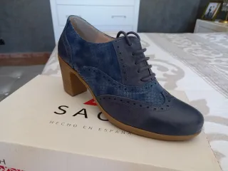 Zapatos SAOH azul mujer,