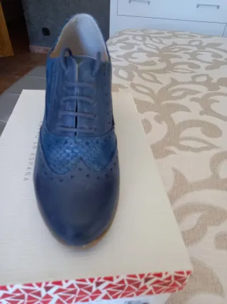 Zapatos SAOH azul mujer,