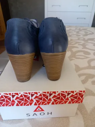 Zapatos SAOH azul mujer,