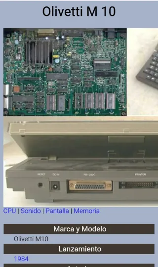 Olivetti M10 Computer Portatile Personale