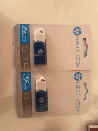 2x HP 256GB USB 3.1 Pendrives