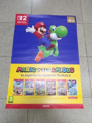 Póster Nintendo Switch Mario y Sus Amigos