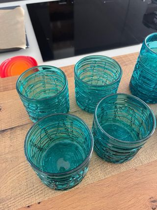 Vasos de vidrio soplado Gordiola 8 unidades