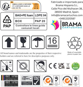 Bramacartuchos - Cartucho de Toner tCompatible con