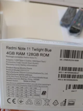 Xiaomi Redmi Note 11 azul + Funda