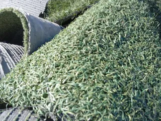 Césped artificial reciclado