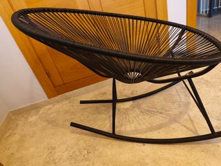 Silla Acapulco Negra Balancín