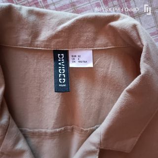 Abito H&M Cotone Beige Taglia XXS