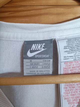 Sudadera o Jersey Nike Color Blanco y Morado M