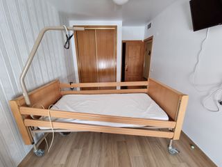 Cama articulada con carro elevador