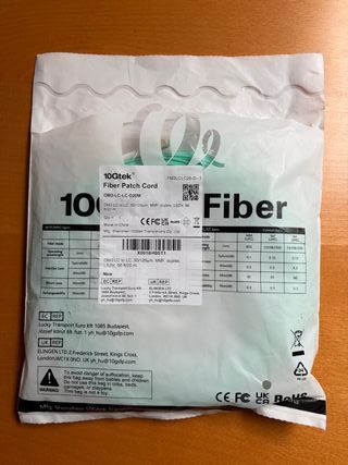 Cable Fibra Óptica 20m OM3 LC-LC dúplex 10Gb SFP+