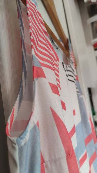 Blusa hombreras fluida mujer Stradivarius Talla S