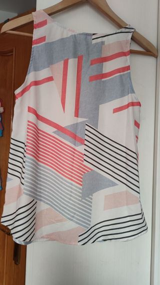 Blusa hombreras fluida mujer Stradivarius Talla S