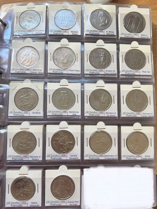 Colección 18 monedas 100 Escudos Portugal