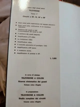 Televisione Tomo 1 e Tomo 2 A. D'Adda A. Sechi