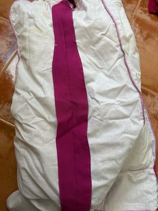 Traje de Flamenca Rosa y Turquesa