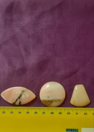 Cabujones Jaspe y Rodonita