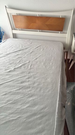 Cama individual vintage madera de 1’05.